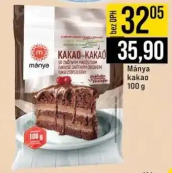 Jip Mánya kakao nabídka