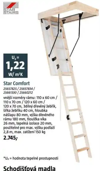 Bauhaus Star stairs star comfort nabídka