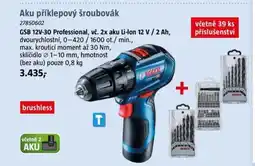 Bauhaus Aku příklepový šroubovák nabídka