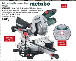 Bauhaus Pokosová pila s pojezdem metabo nabídka