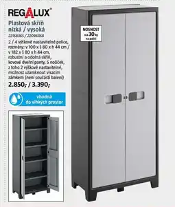 Bauhaus REGALUX® Plastová skříň nízká / vysoká nabídka