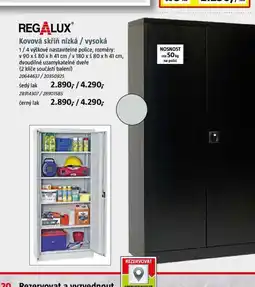 Bauhaus REGALUX Kovová skříň nízká / vysoká nabídka