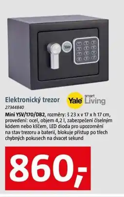 Bauhaus Elektronický trezor Yale Living nabídka