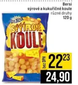 Jip Bersi sýrové a kukuřičné koule nabídka