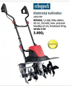 Bauhaus Scheppach elektrický kultivátor nabídka