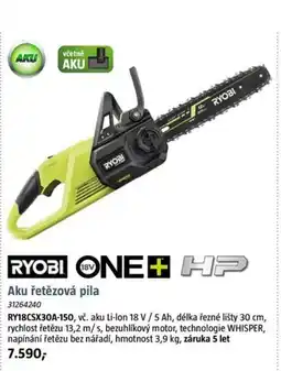 Bauhaus RYOBI ONE + HP Aku řetězová pila nabídka