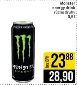Jip Monster energy drink nabídka