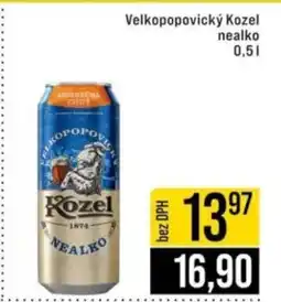 Jip Velkopopovický Kozel nealko nabídka
