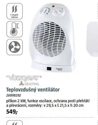 VOLTOMAT® Teplovzdušný ventilátor