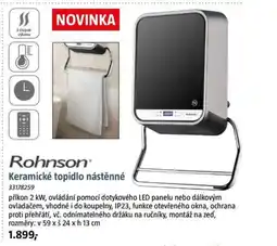 Bauhaus NOVINKA Rohnson Keramické topidlo nástěnné nabídka