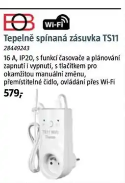 Bauhaus Tepelně spínaná zásuvka TS11 nabídka