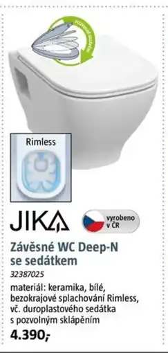 Bauhaus JIKA Závěsné WC Deep-N se sedátkem nabídka