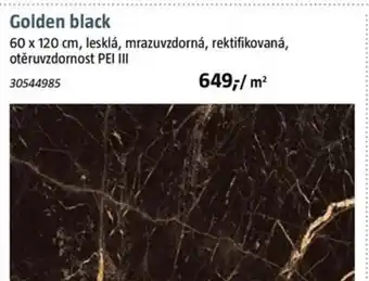 Bauhaus Golden black nabídka