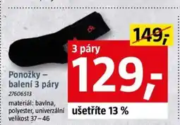 Bauhaus Ponožky - balení 3 páry nabídka