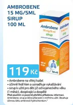 Lékárna AGEL Ambrobene 15 mg/5ml sirup nabídka
