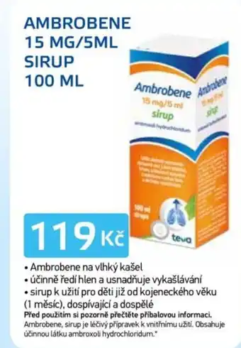 Ambrobene 15 mg/5ml sirup