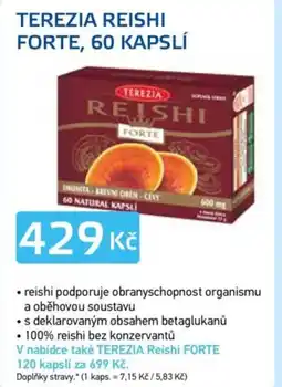 Lékárna AGEL Terezia reishi forte, 60 kapslí nabídka