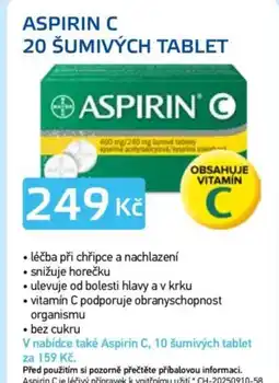Lékárna AGEL Aspirin c 20 šumivých tablet nabídka