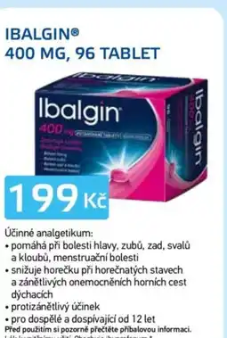 Lékárna AGEL Ibalgin® 400 mg, 96 tablet nabídka