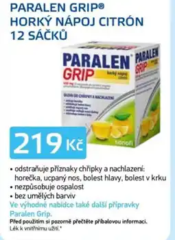 Lékárna AGEL Paralen grip® horký nápoj citrón 12 sáčků nabídka