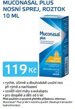 Lékárna AGEL Muconasal plus nosní sprej, roztok nabídka