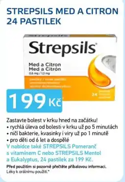 Lékárna AGEL Strepsils med a citron 24 pastilek nabídka