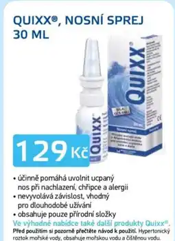 Lékárna AGEL Quixx®, nosní sprej nabídka