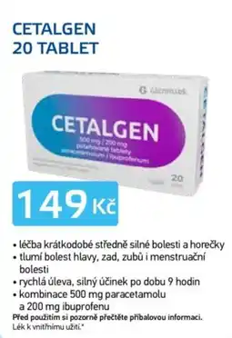 Lékárna AGEL Cetalgen 20 tablet nabídka