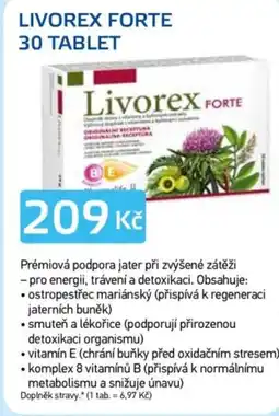 Lékárna AGEL Livorex forte 30 tablet nabídka