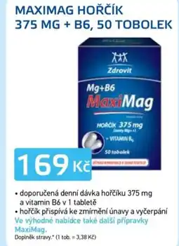 Lékárna AGEL Maximag hořčík 375 mg + b6, 50 tobolek nabídka