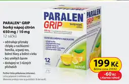 Dr. Max Paralen® grip horký nápoj citrón 650 mg / 10 mg 12 sáčků nabídka