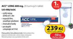 Dr. Max Acc® long 600 mg, 20 šumivých tablet Léčí vlhký kašel. nabídka