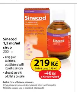 Dr. Max Sinecod 1,5 mg/ml sirup nabídka