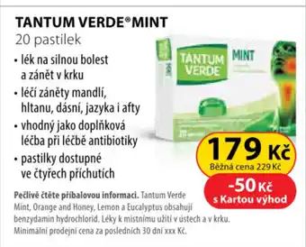 Dr. Max Tantum verde mint 20 pastilek nabídka