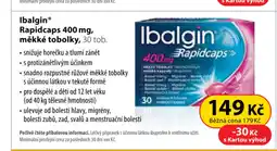 Dr. Max IbalginⓇ Rapidcaps 400 mg, měkké tobolky, 30 tob. nabídka