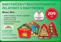 mojelekarna.cz Rakytníček+® multivitaminové želatinky s rakytníkem nabídka