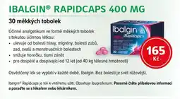 mojelekarna.cz Ibalginⓡ rapidcaps 400 mg 30 měkkých tobolek nabídka
