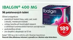 mojelekarna.cz Ibalginⓡ 400 mg 96 potahovaných tablet nabídka