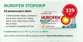 mojelekarna.cz NUROFEN STOPGRIP 24 potahovaných tablet nabídka