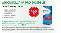 mojelekarna.cz Mucosolvan® pro dospělé 30 mg/5 ml sirup nabídka