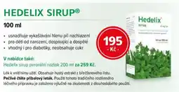 mojelekarna.cz Hedelix sirupⓡ nabídka