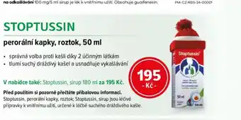 mojelekarna.cz STOPTUSSIN perorální kapky, roztok, nabídka