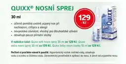 mojelekarna.cz Quixx® nosní sprej nabídka