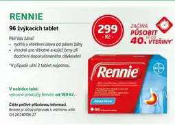 mojelekarna.cz Rennie 96 žvýkacích tablet nabídka