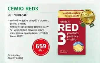 mojelekarna.cz Cemio red3 90 + 10 kapslí nabídka