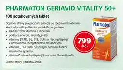 mojelekarna.cz Pharmaton geriavid vitality 50+ 100 potahovaných tablet nabídka