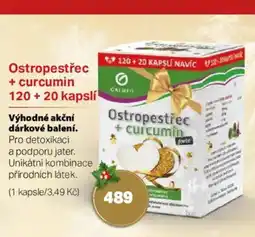 mojelekarna.cz Ostropestřec + curcumin 120 + 20 kapslí nabídka
