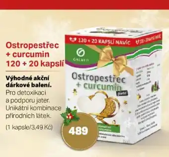 mojelekarna.cz Ostropestřec + curcumin 120 + 20 kapslí nabídka