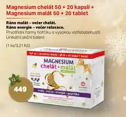 mojelekarna.cz Magnesium chelát 50+ 20 kapslí + Magnesium malát 50 + 20 tablet nabídka