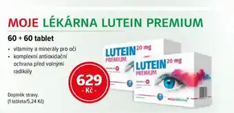 mojelekarna.cz Moje lékárna lutein premium 60 + 60 tablet nabídka